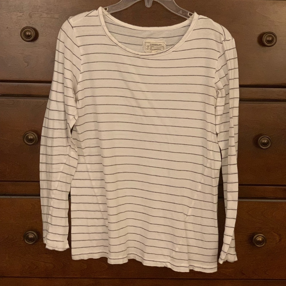 Current/Elliott Long Sleeve Boyfriend Tee